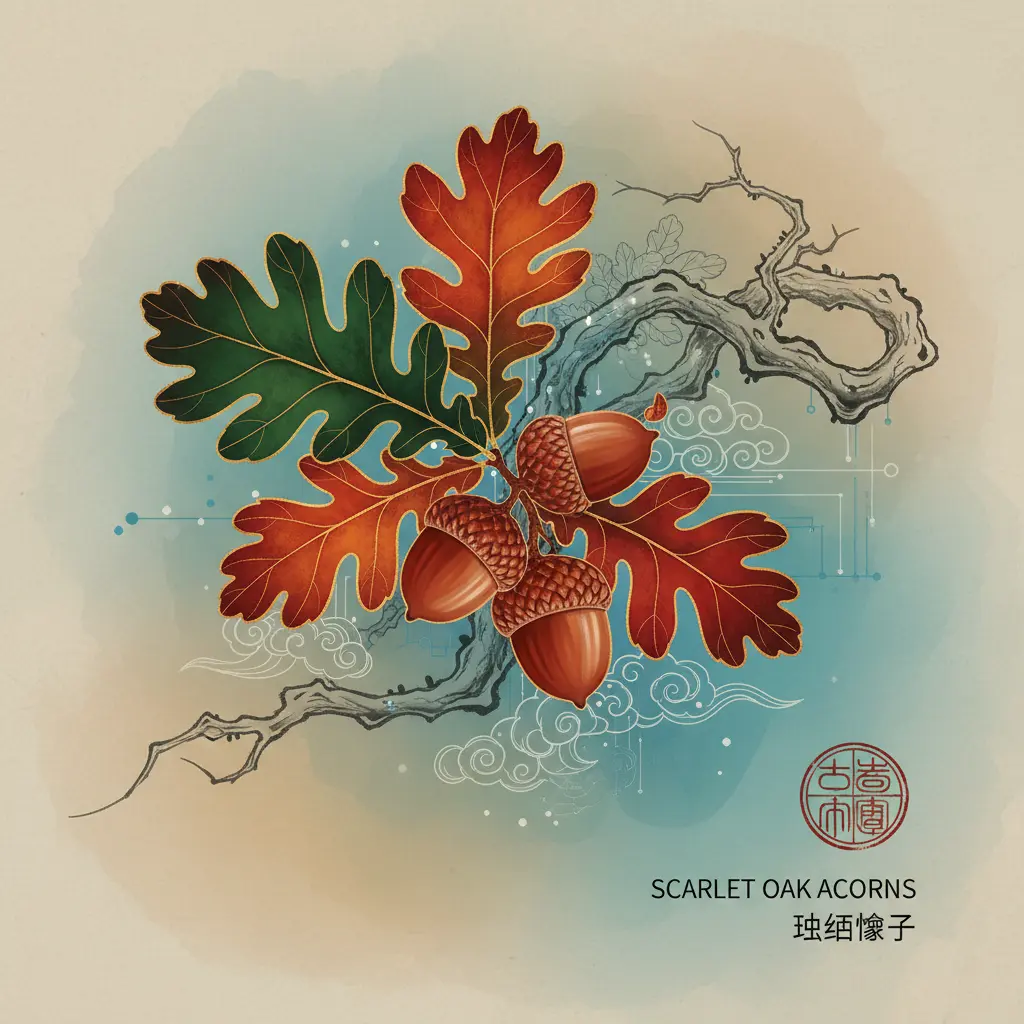 Acorns - Scarlet